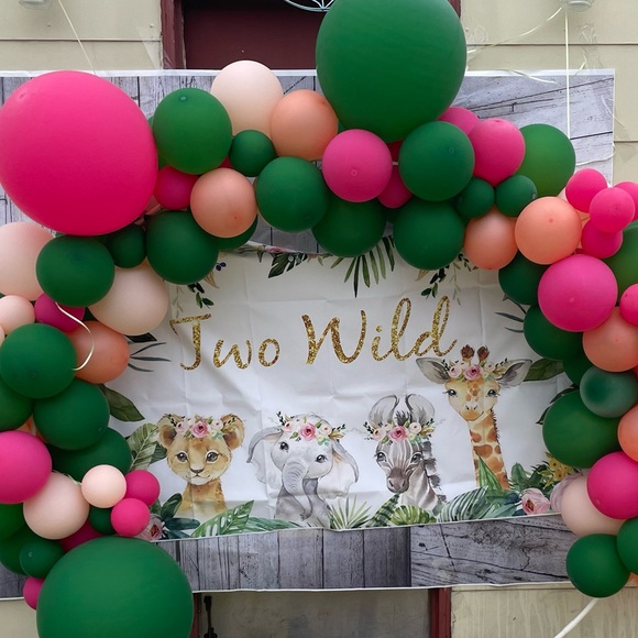 Two Wild Birthday Photo Backdrop - Picture 5 of 5